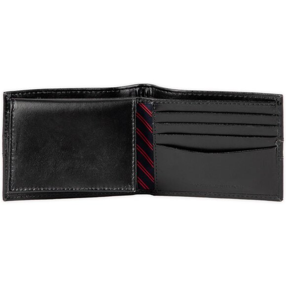 Men's Black Ranger Classic Bifold Wallet with ID Window and Multiple Card Slots - Picture 4 of 9